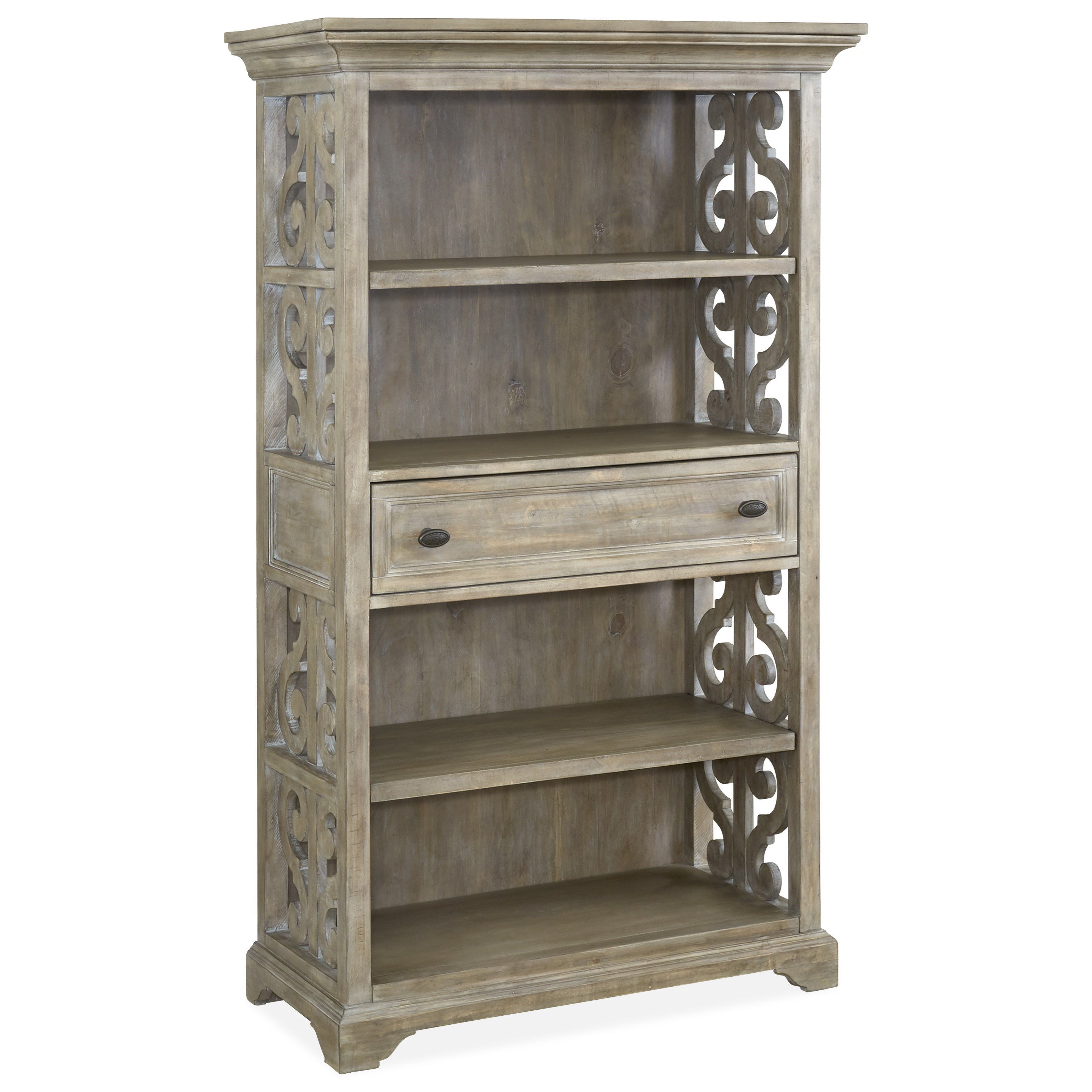 Magnussen Home Tinley Park Home Office Relaxed Vintage Bookcase with